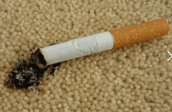 cigarette burn carpet